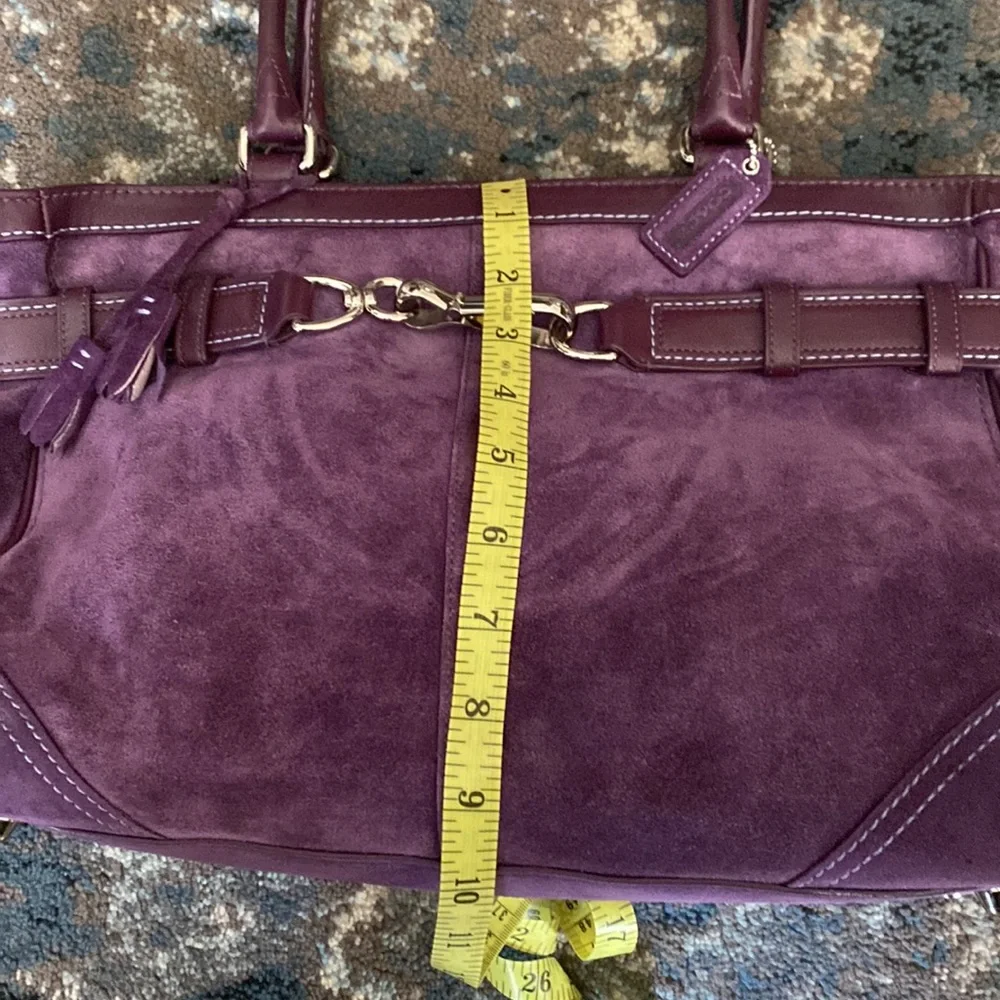 Excellent Vintage Coach Suede bag - Picture 13 of 15
